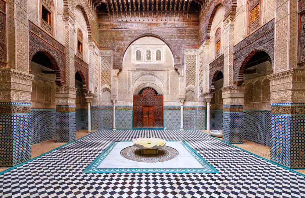 Al Attarine Madrasa near Bab Semmarine, Fes medina, Morocco