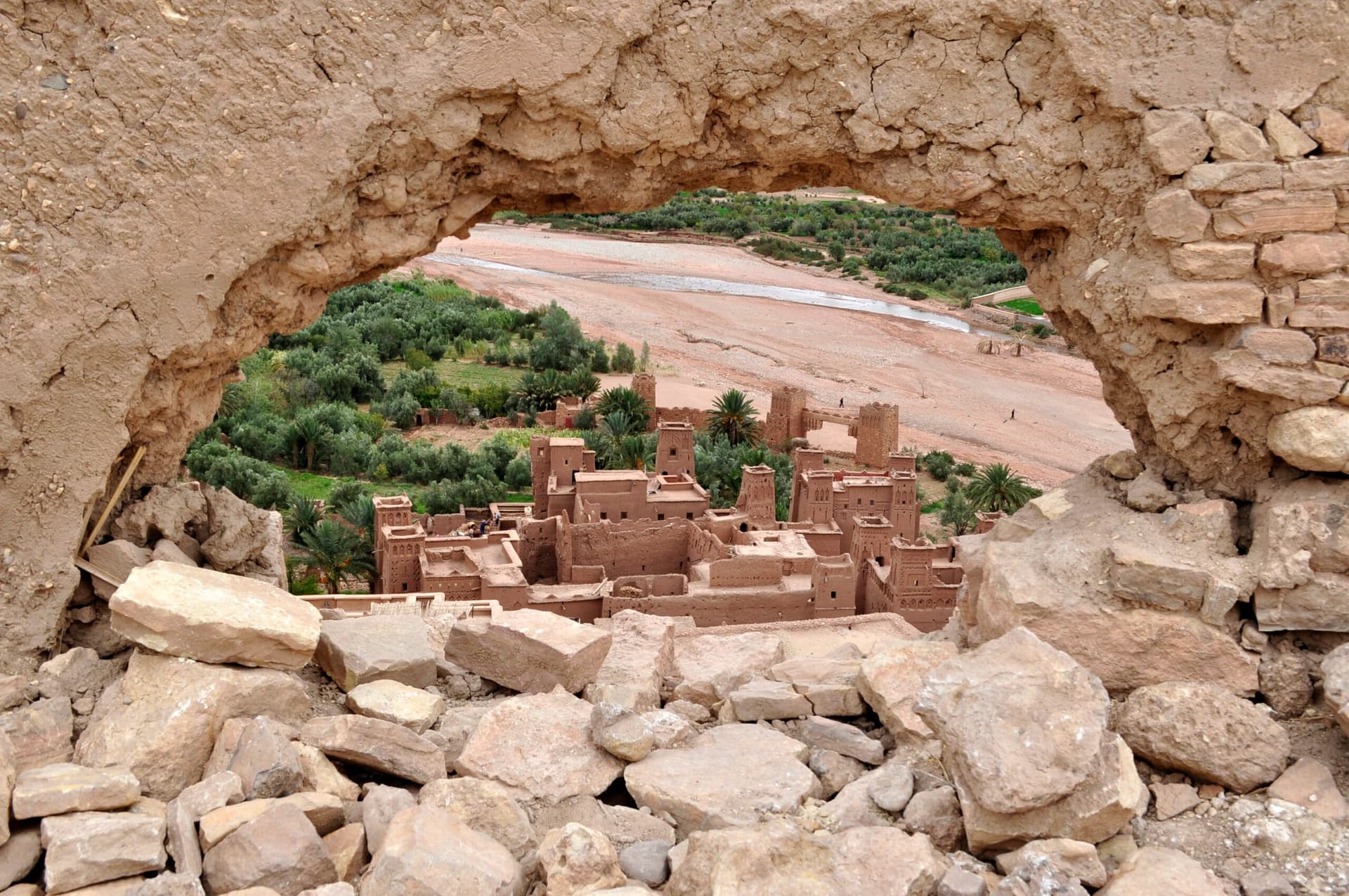 Panoramic view of the Aït Benhaddou ksar seen from above
