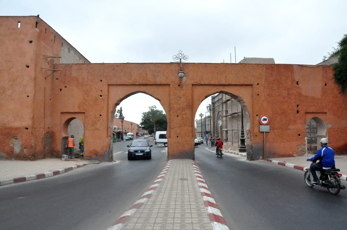 View of Bab er-Robb in Marrakech, Morocco