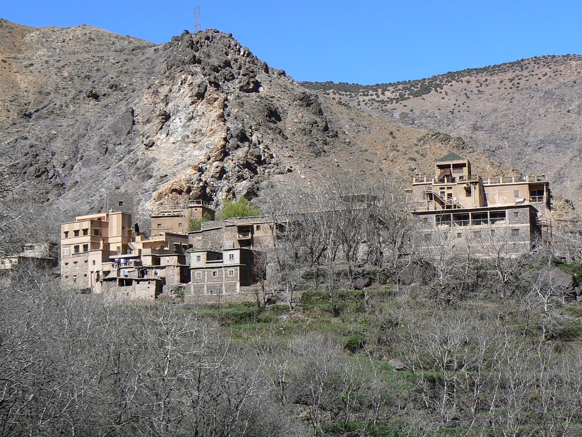 The Kasbah du Toubkal mountain retreat above Imlil, Morocco