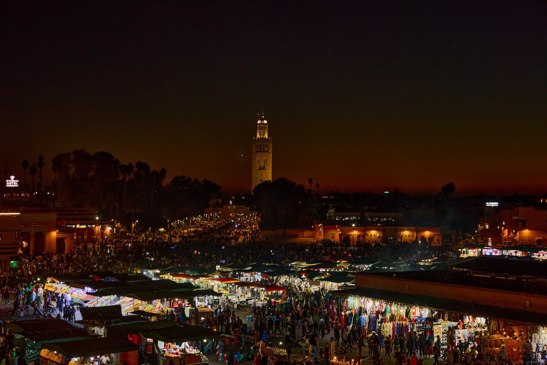 Bab Jdid, a historic gate in Marrakech's fortified medina walls, Morocco