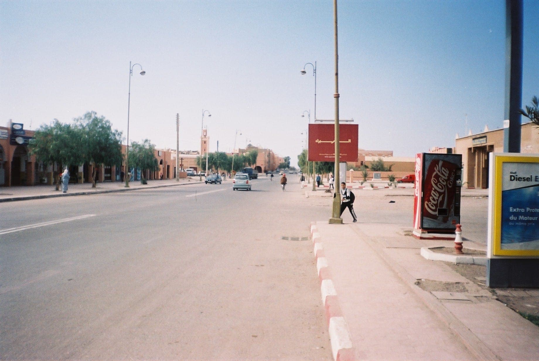 Street view in a residential district of Ouarzazate, Morocco