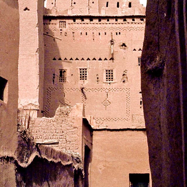 Historic alley in the old town of Ouarzazate, Morocco