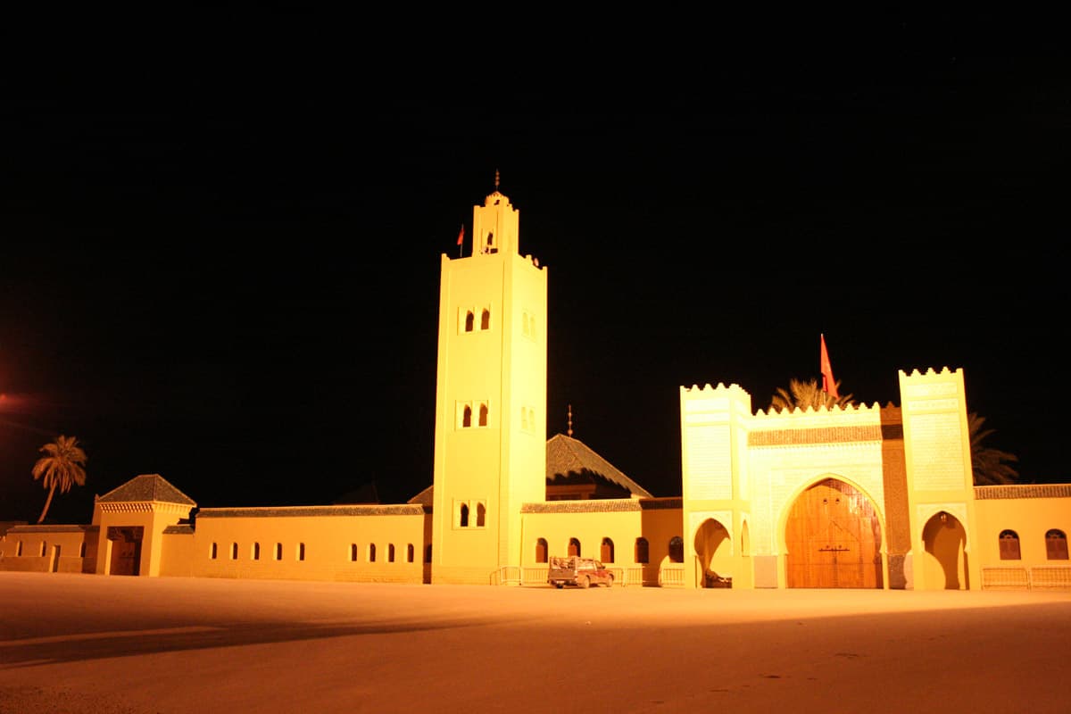 Mausoleum of Moulay Ali Cherif, the dynastic shrine in Rissani, Morocco