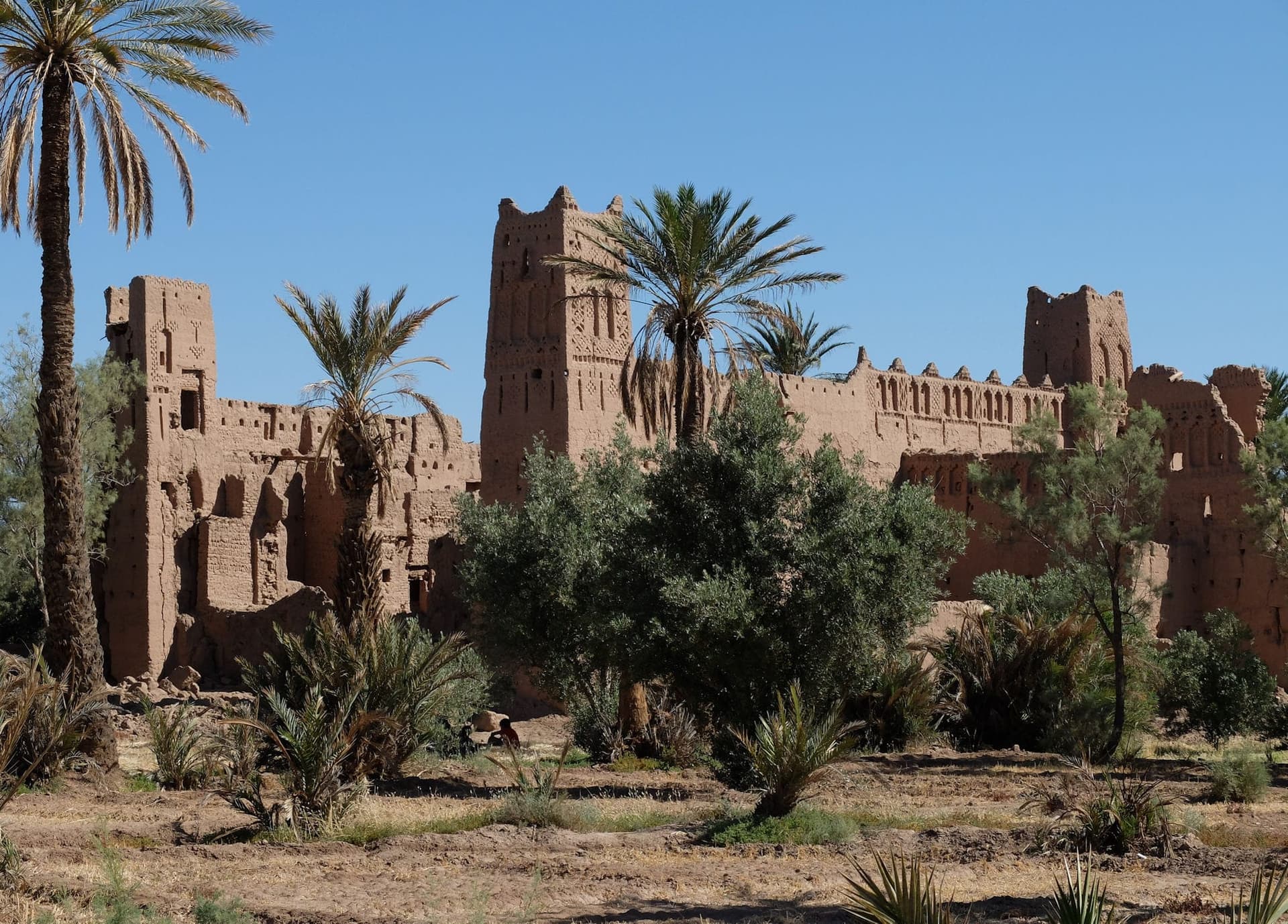 View of Skoura Oasis Route in Ouarzazate, Morocco