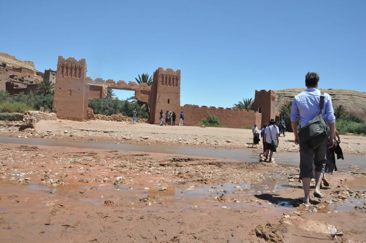 The Ksar of Aït Benhaddou, reached via the Tizi n Tichka route, Morocco