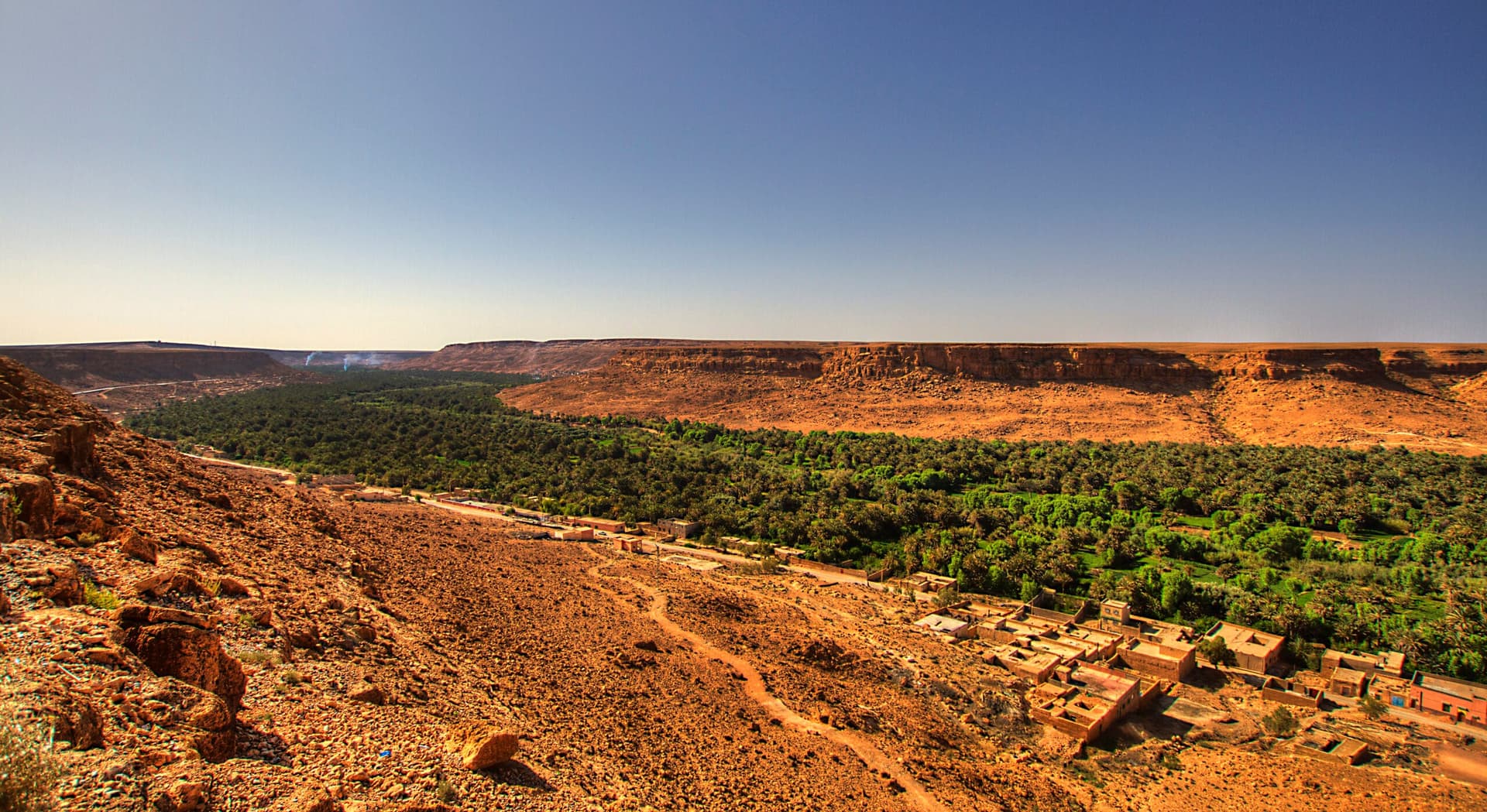 Ziz Valley desert landscape near the historic Tafilalet region, Morocco