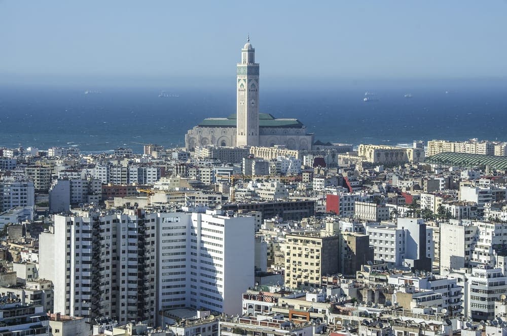 Casablanca cityscape in Morocco