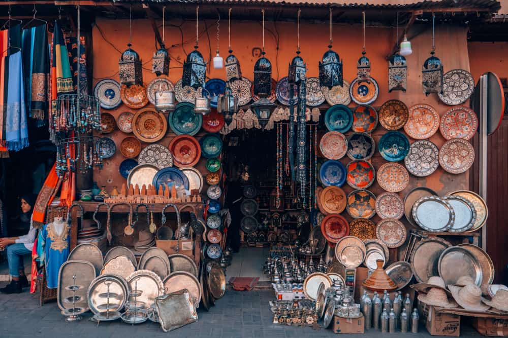 Traditional shop in marrakech medina