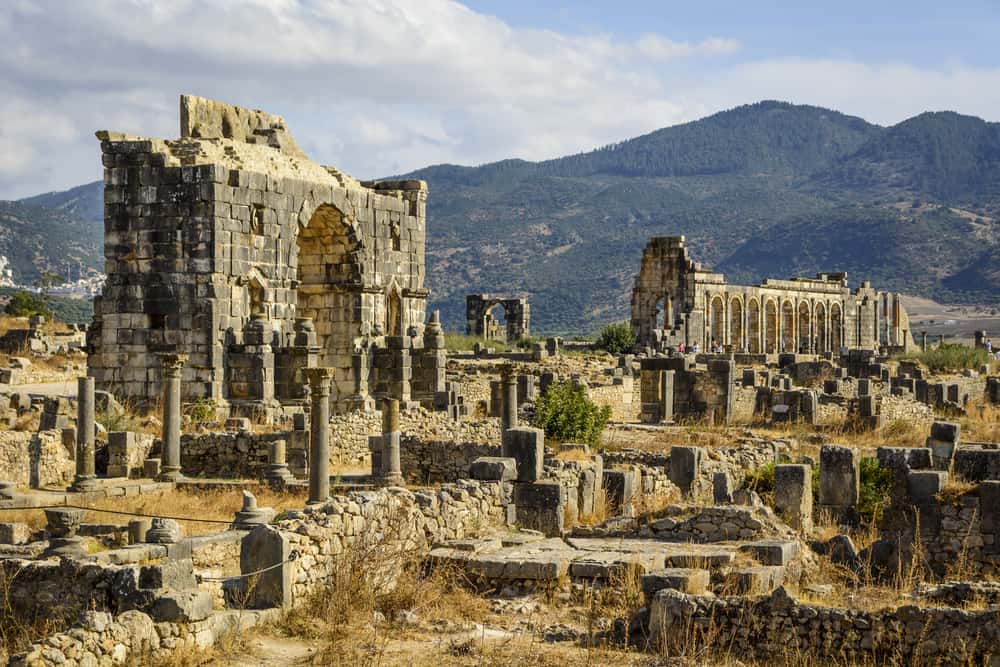 volubilis ruins from romain empire