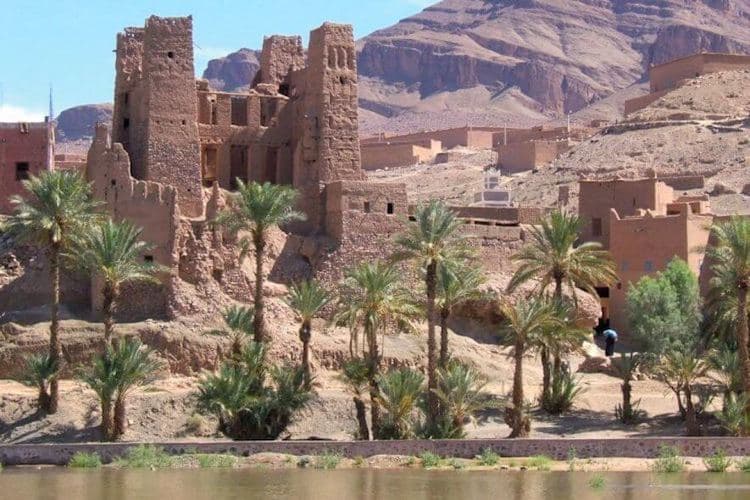 Agdz oasis and kasbah along the Draa Valley