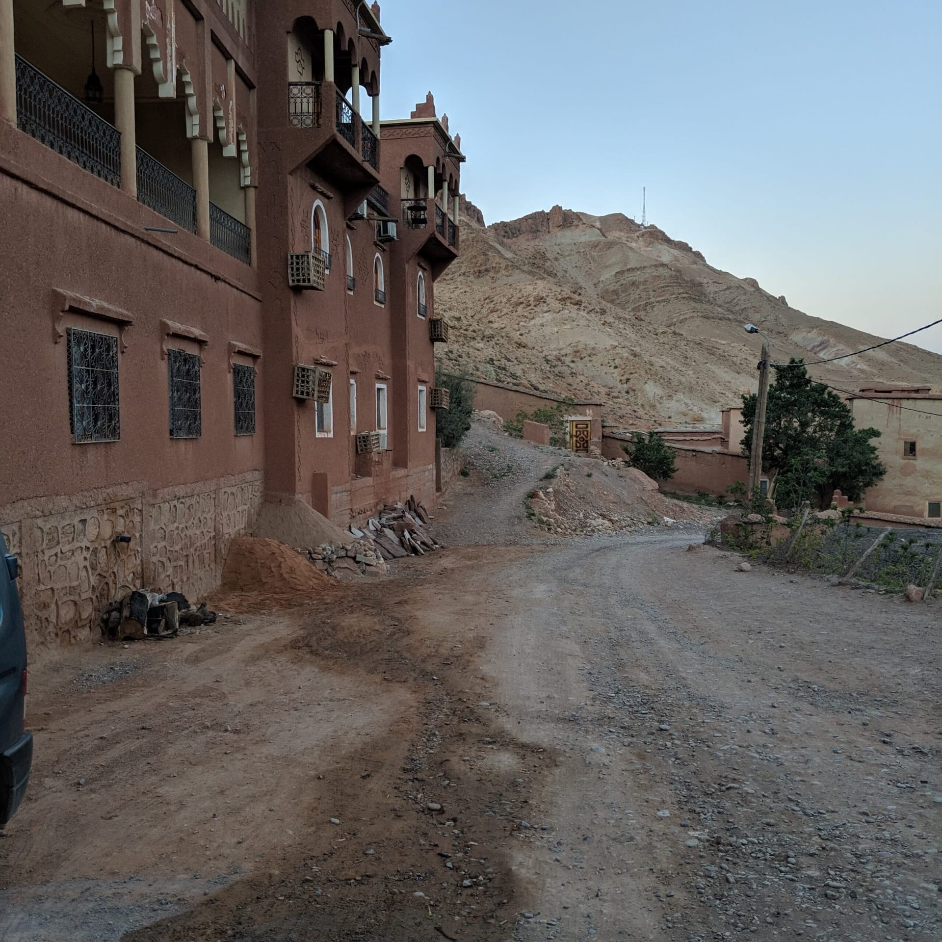 Earthen kasbah buildings in the Amazigh village of Ait Youl, Dades Valley, Morocco
