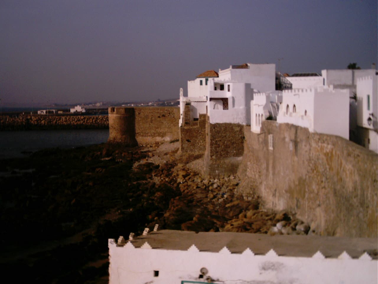 15th-century Portuguese ramparts surrounding Asilah's old town, Morocco