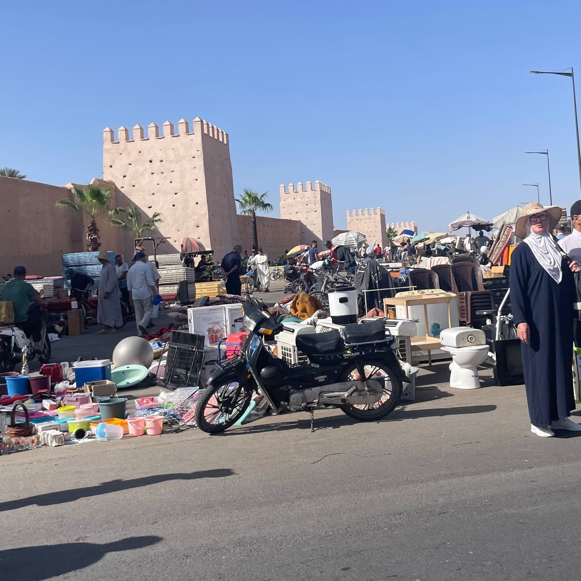View of Bab El Khemis in Marrakech, Morocco
