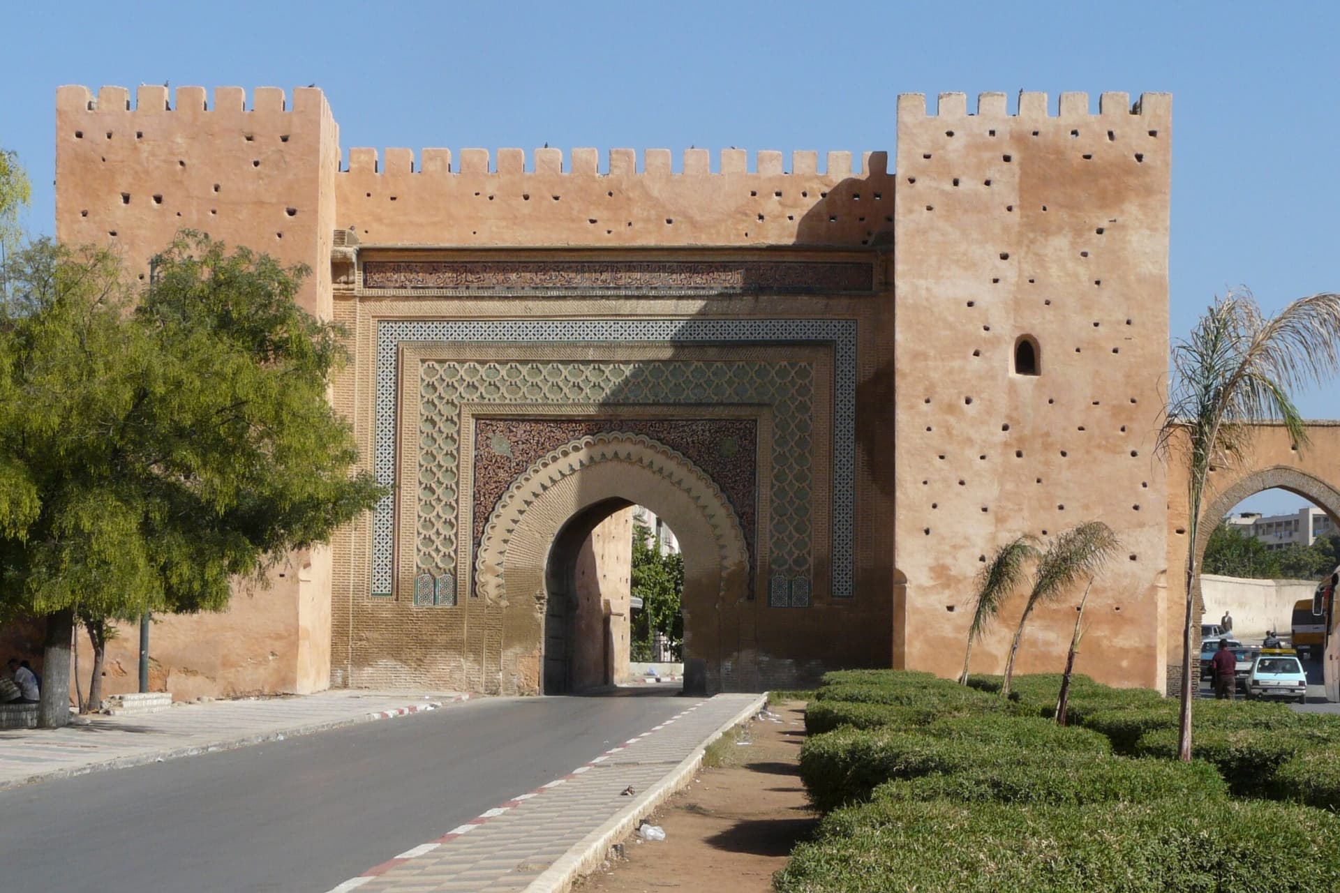 Bab el-Khemis, an ornate gate of the Meknes medina