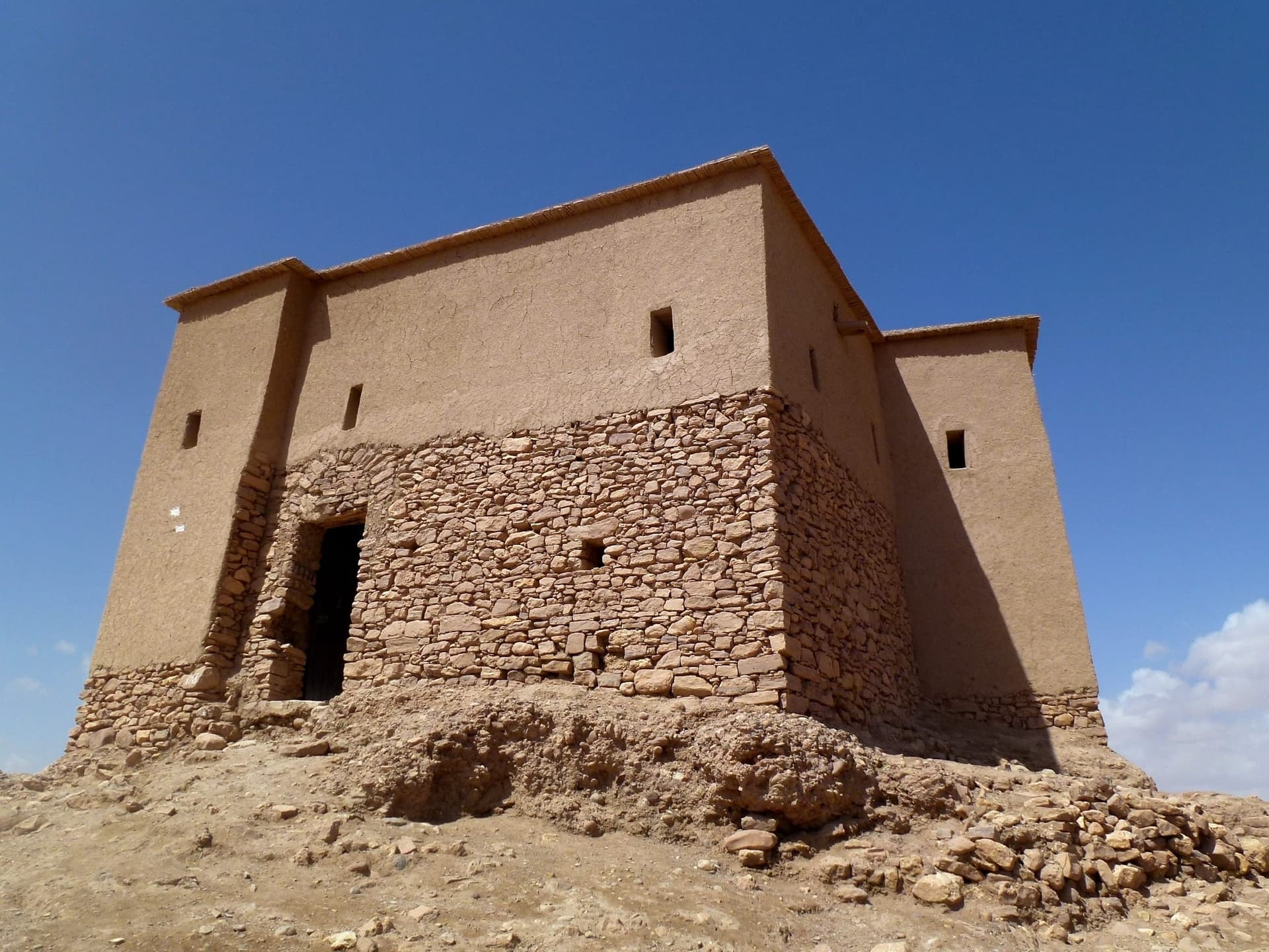 View of Granary and Agadir Area in Ait benhaddou, Morocco