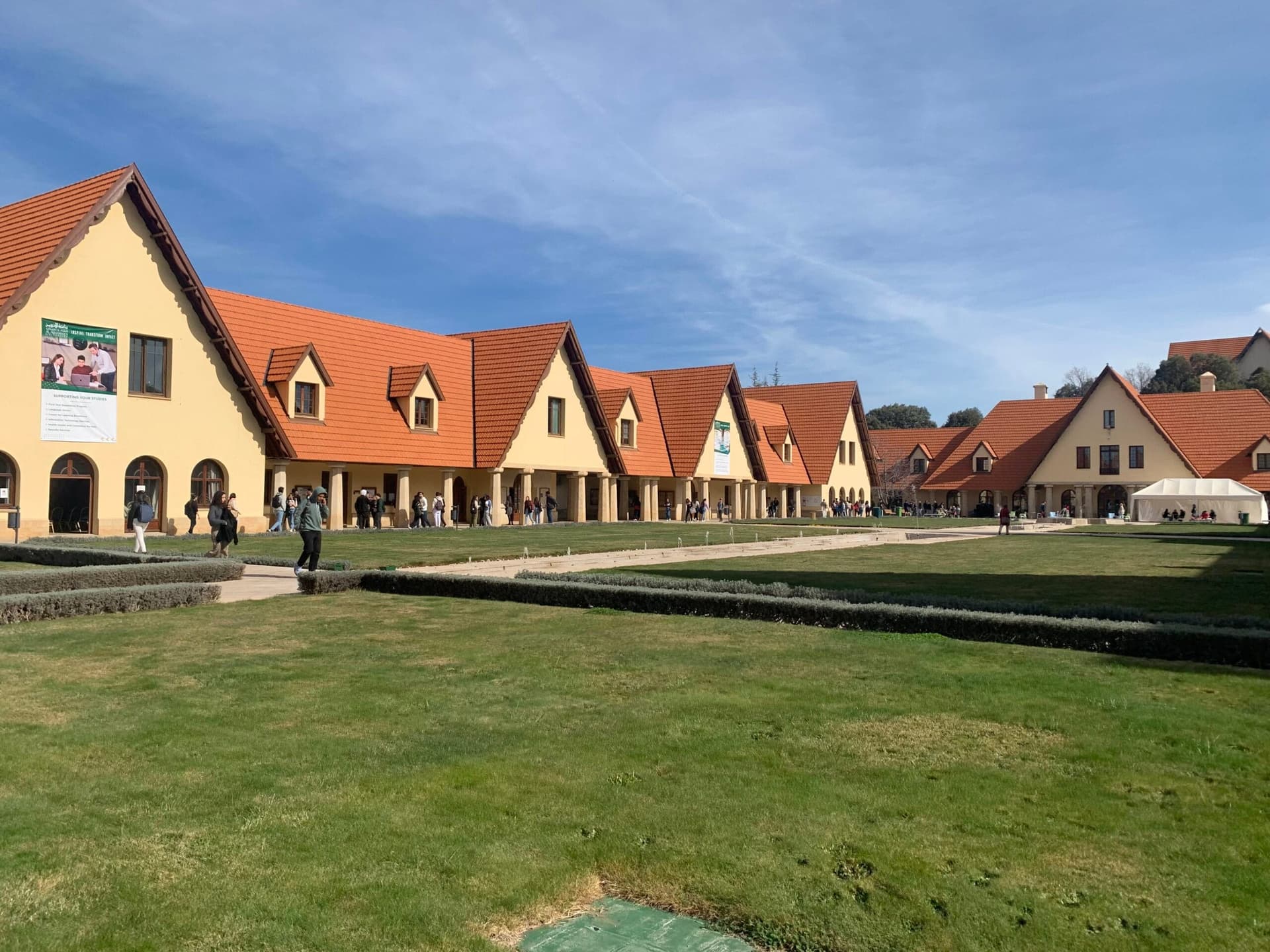 Campus buildings of Al Akhawayn University in Ifrane, Morocco
