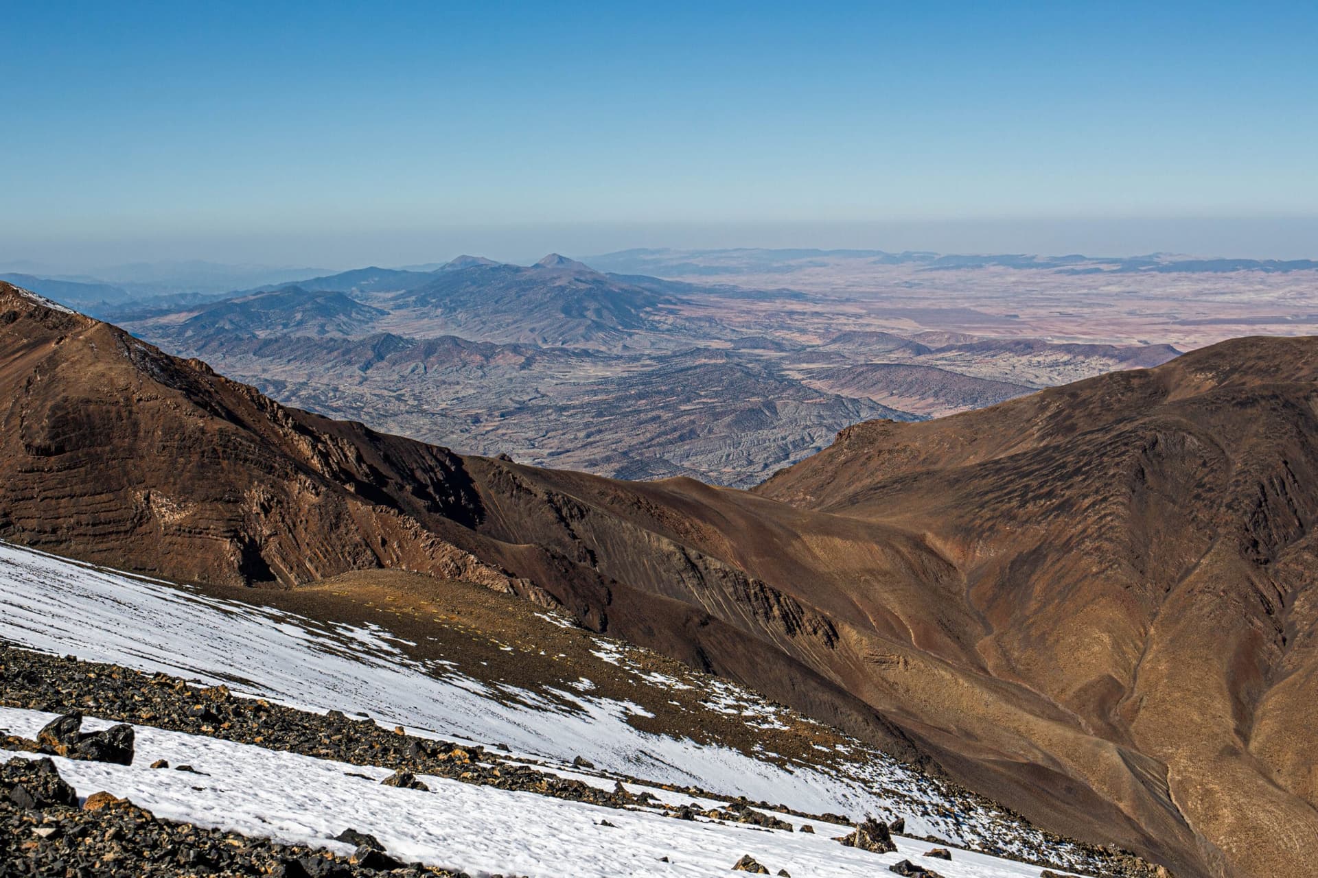 Jbel Ayachi mountain massif in the High Atlas, near Midelt, Morocco