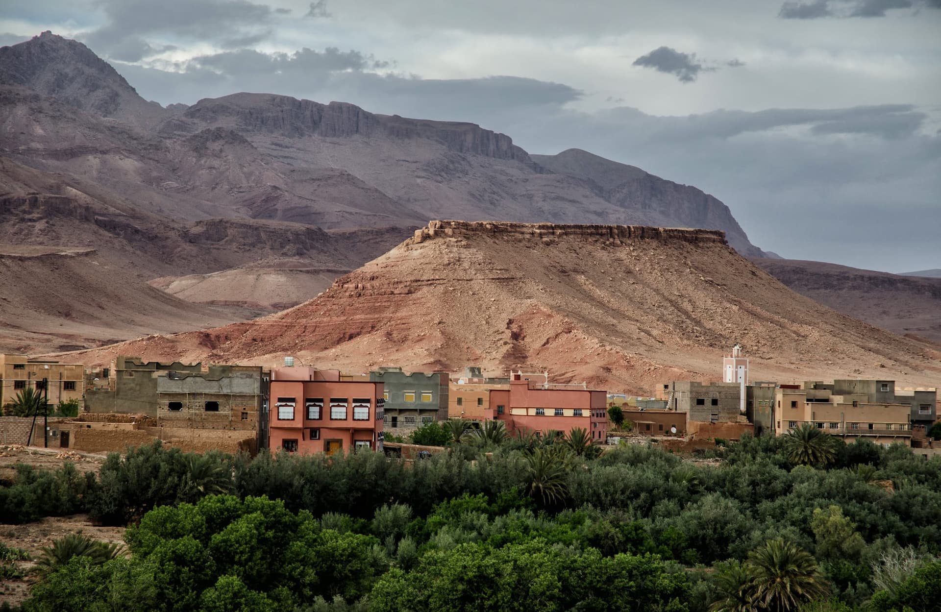 View of Old Jewish Mellah of Tinghir in Todra Gorges, Morocco