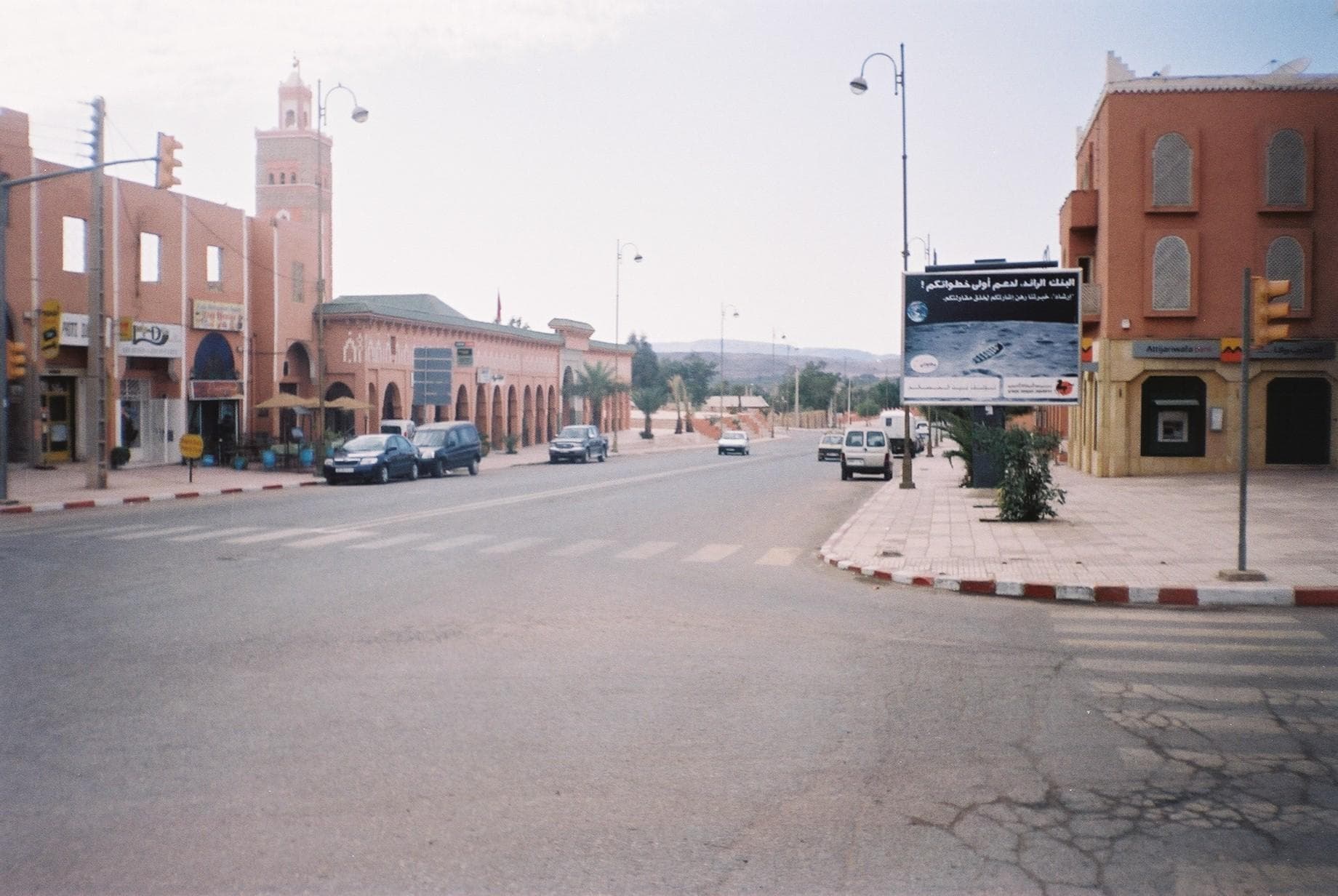 A quiet residential street in Ouarzazate, Morocco
