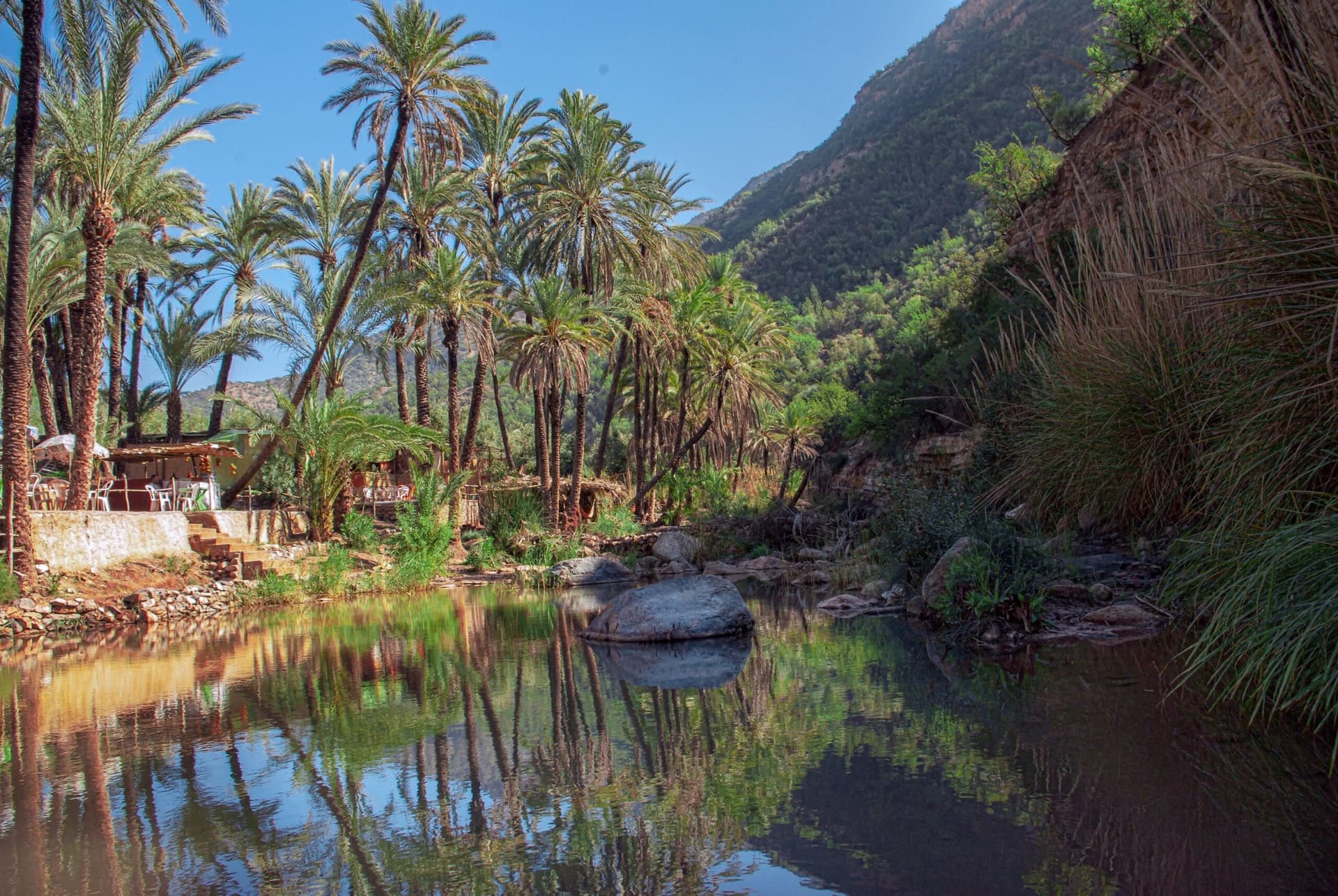 View of Paradise Valley in Taghazout, Morocco
