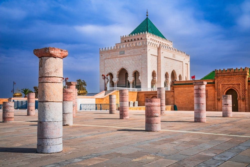 Mausoleum of Mohammed V, royal necropolis in Rabat, Morocco