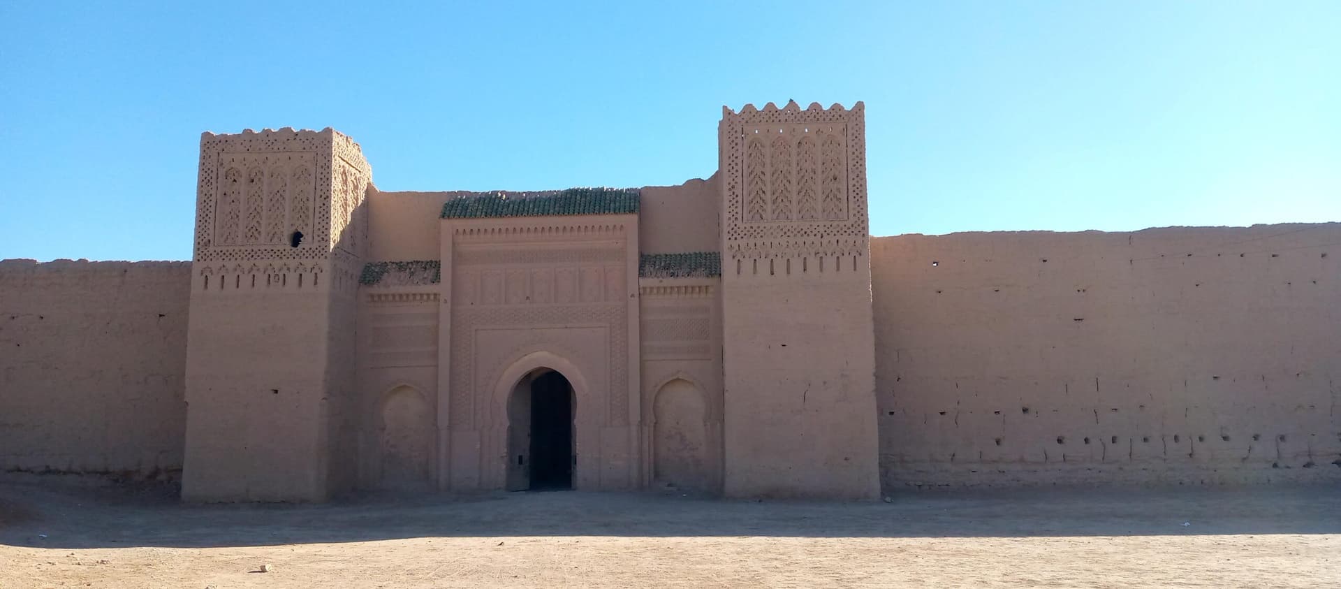 Ksar Abbar, a fortified settlement in the Rissani oasis, Morocco
