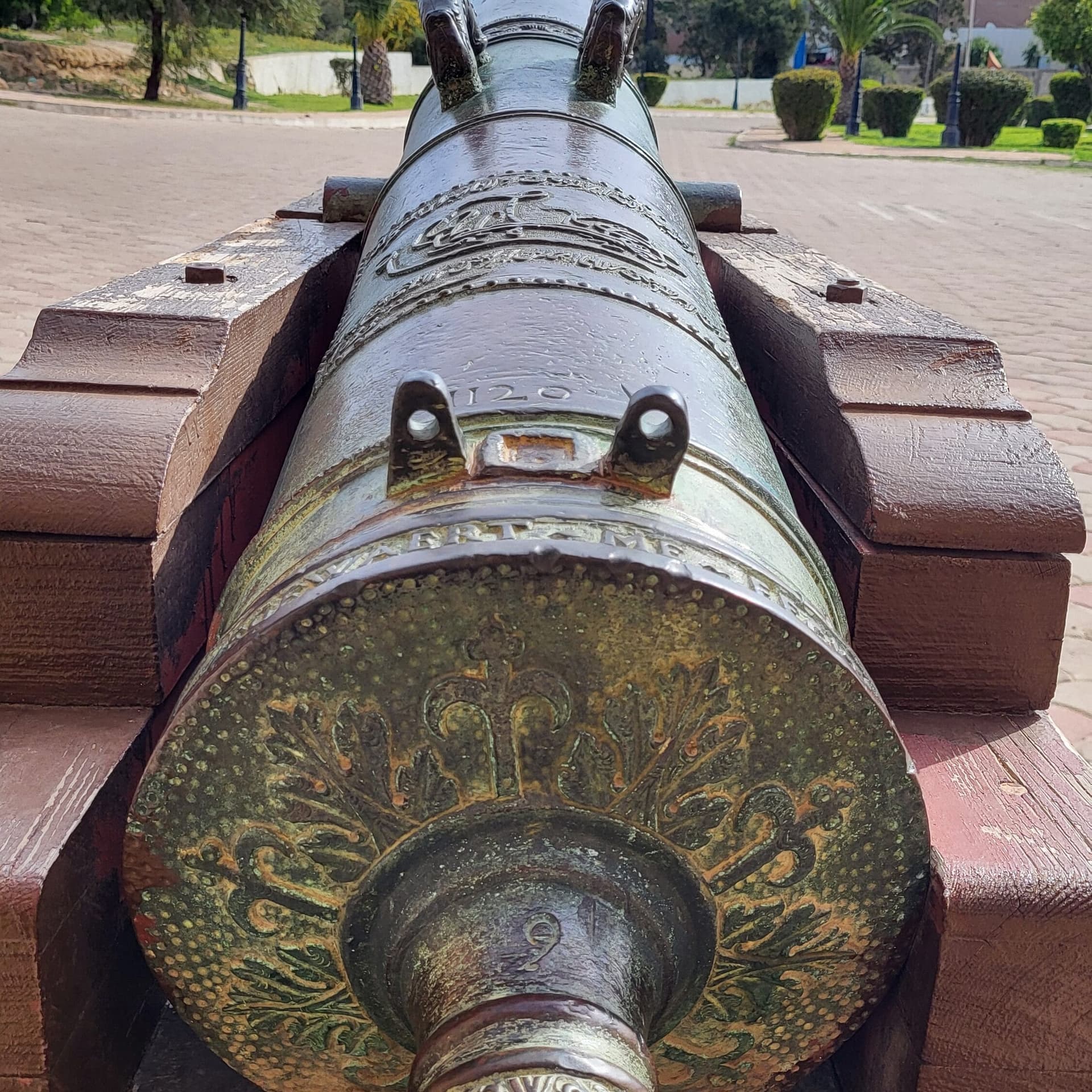 Historical cannon at the Kechla Fortress, home to the National Ceramics Museum in Safi, Morocco