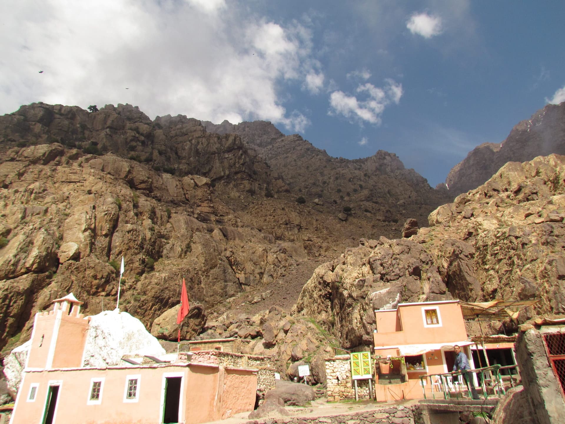 View of Sidi Chamharouch Shrine in Imlil, Morocco