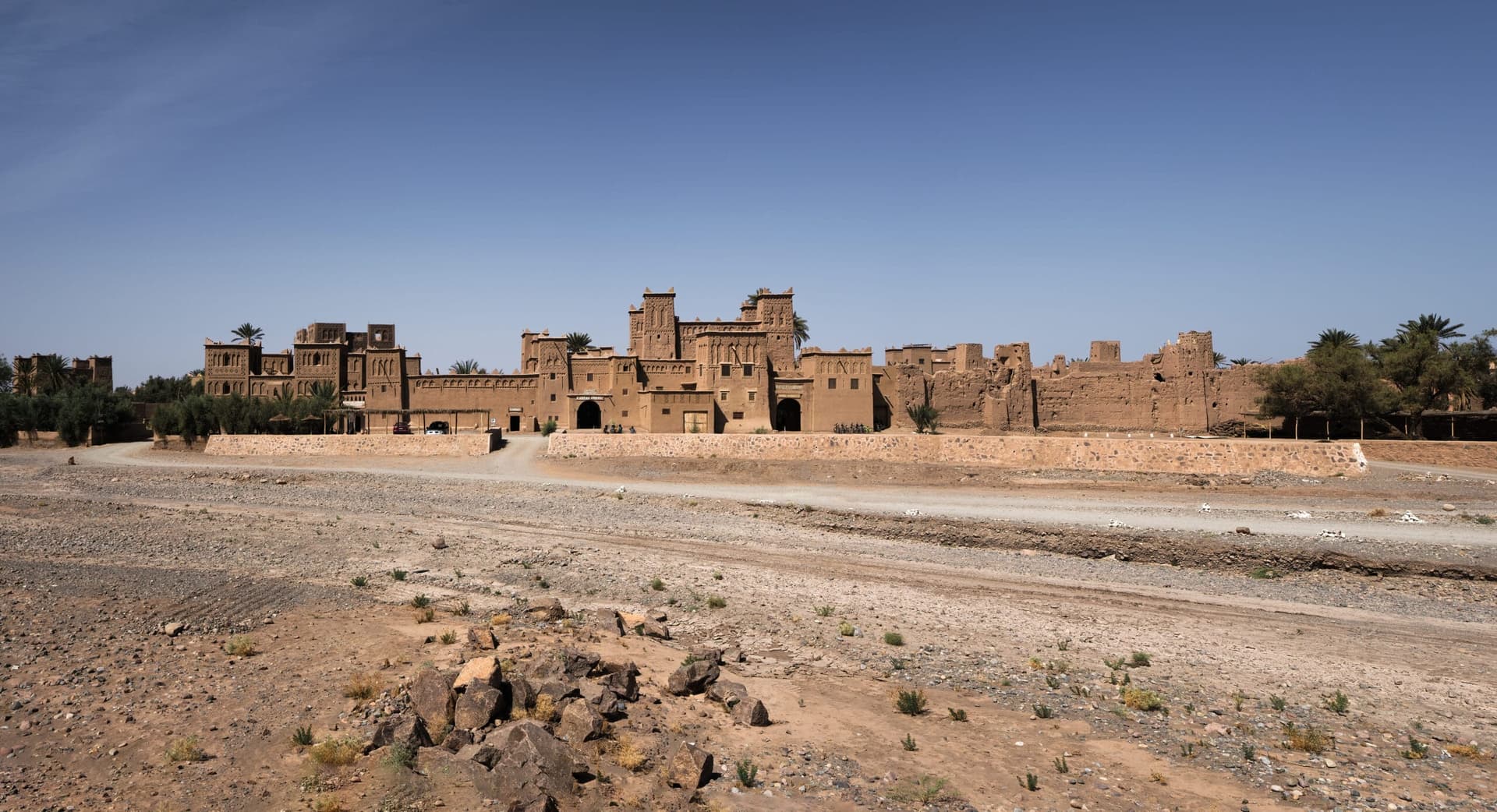 Kasbah Amridil, the fortified 17th-century residence in the Skoura palm grove, Morocco