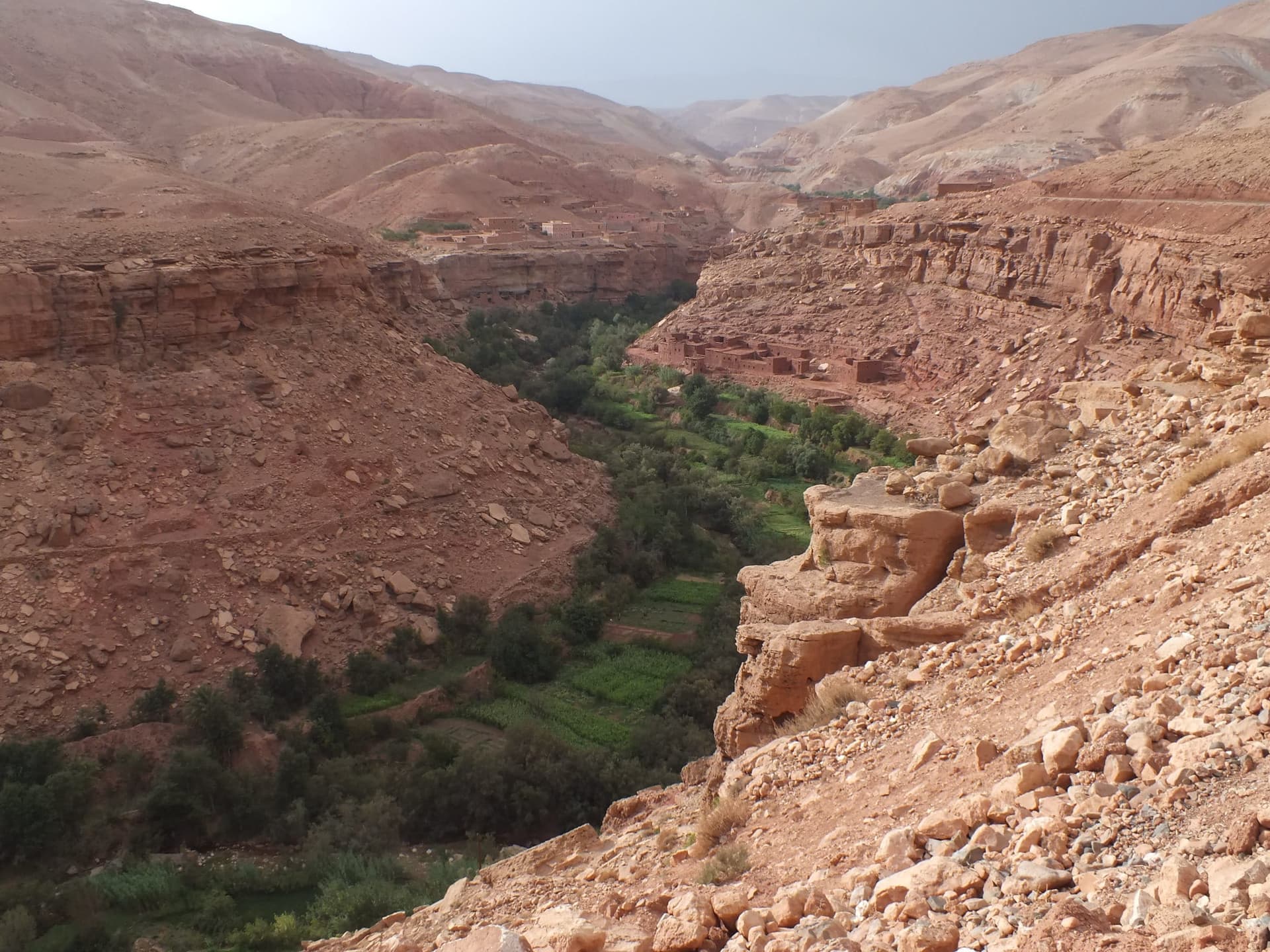 View of The Old Caravan Road in Ounila Valley, Morocco