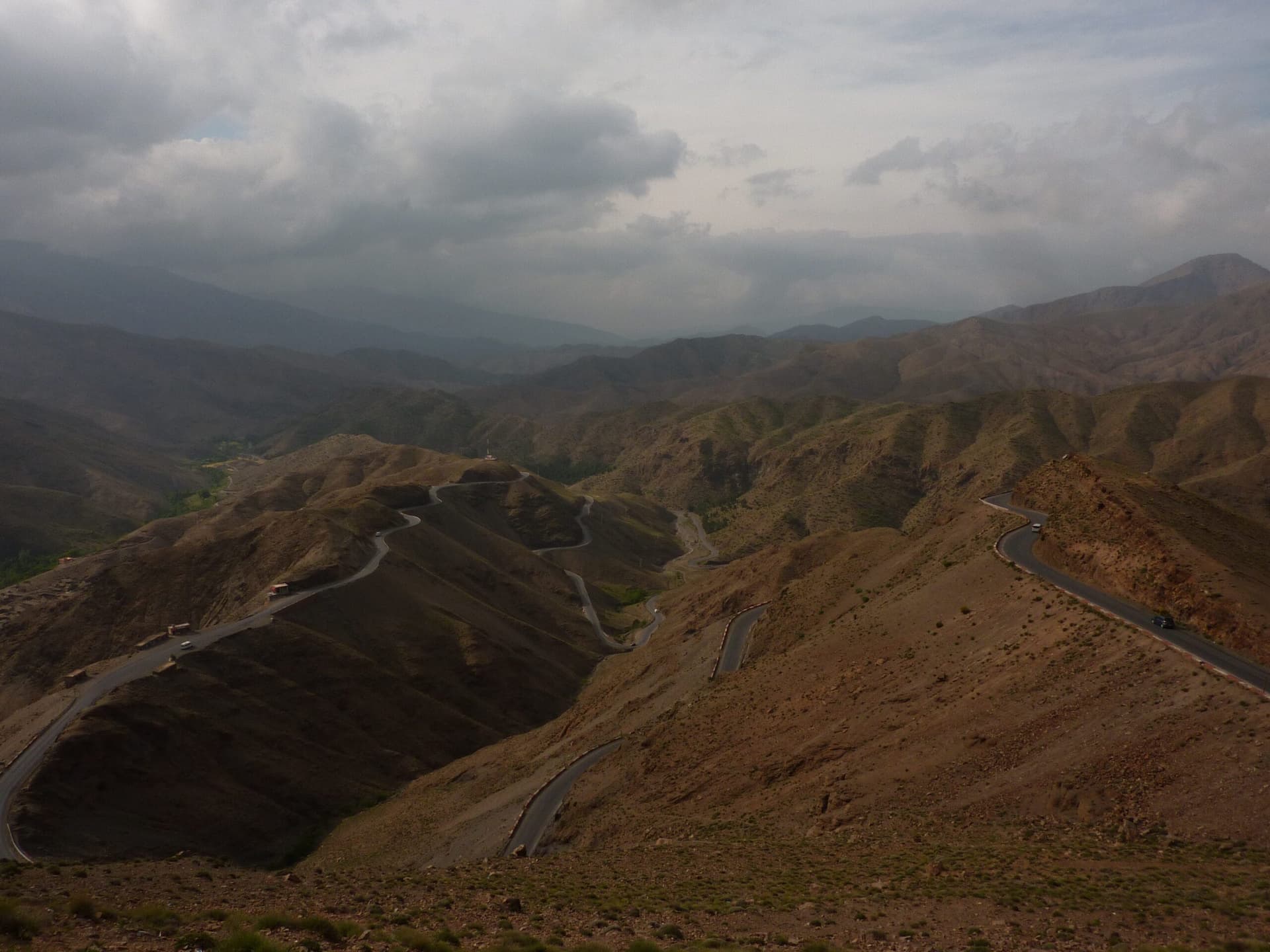 The summit of Tizi n Tichka mountain pass, Morocco