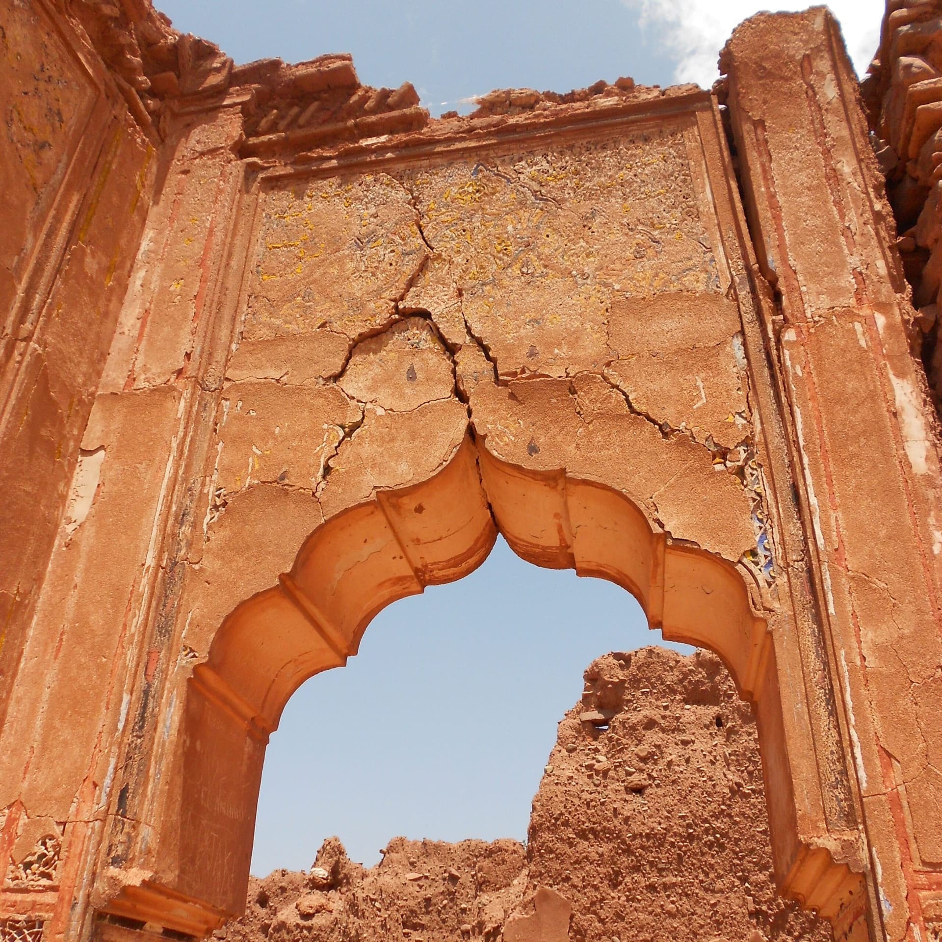 Telouet Kasbah, reached via the Tizi n Tichka mountain route, Morocco