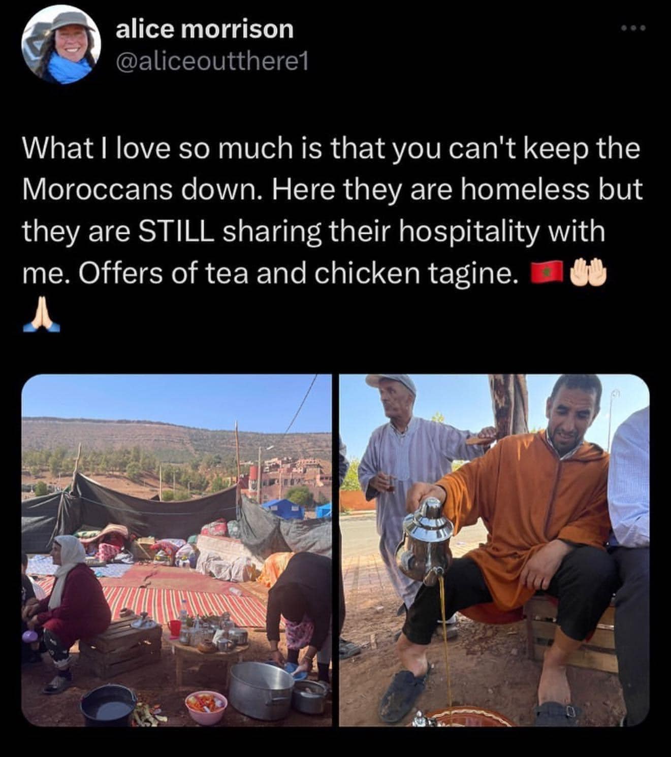 moroccan hospitality earthquack