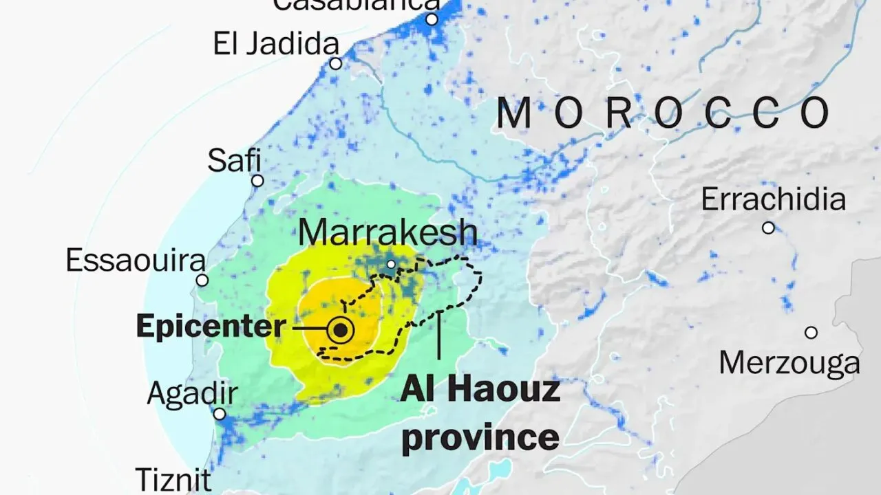 morocco earthquake epicenter
