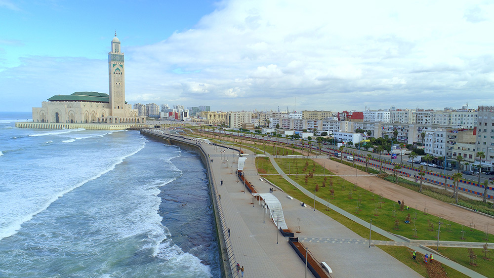 running and cycling in casablanca