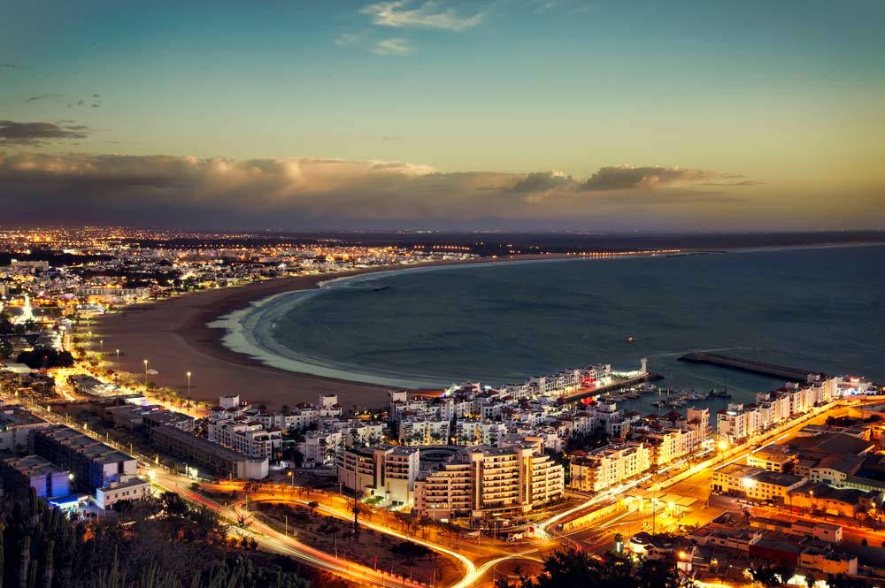 Agadir Morocco And The Atlantic Ocean