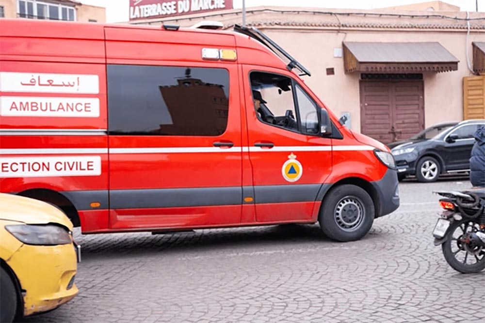 Ambulance Car On Marrakech