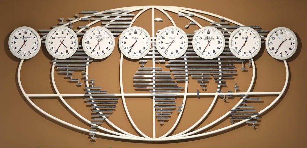 Clocks Showing Different Times