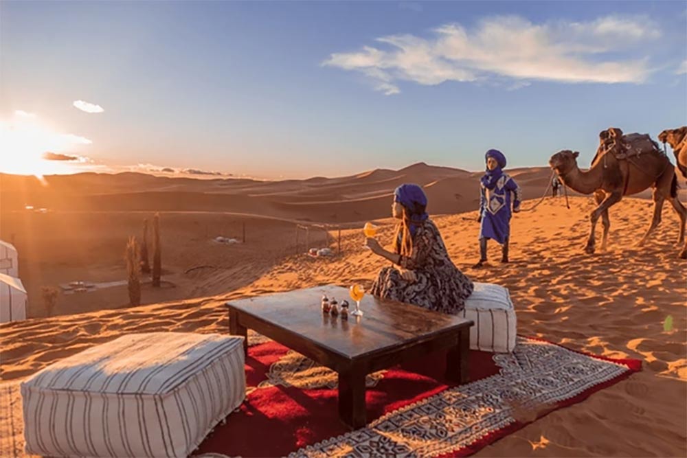 Desert Luxury Camp In Moroccan Sahara