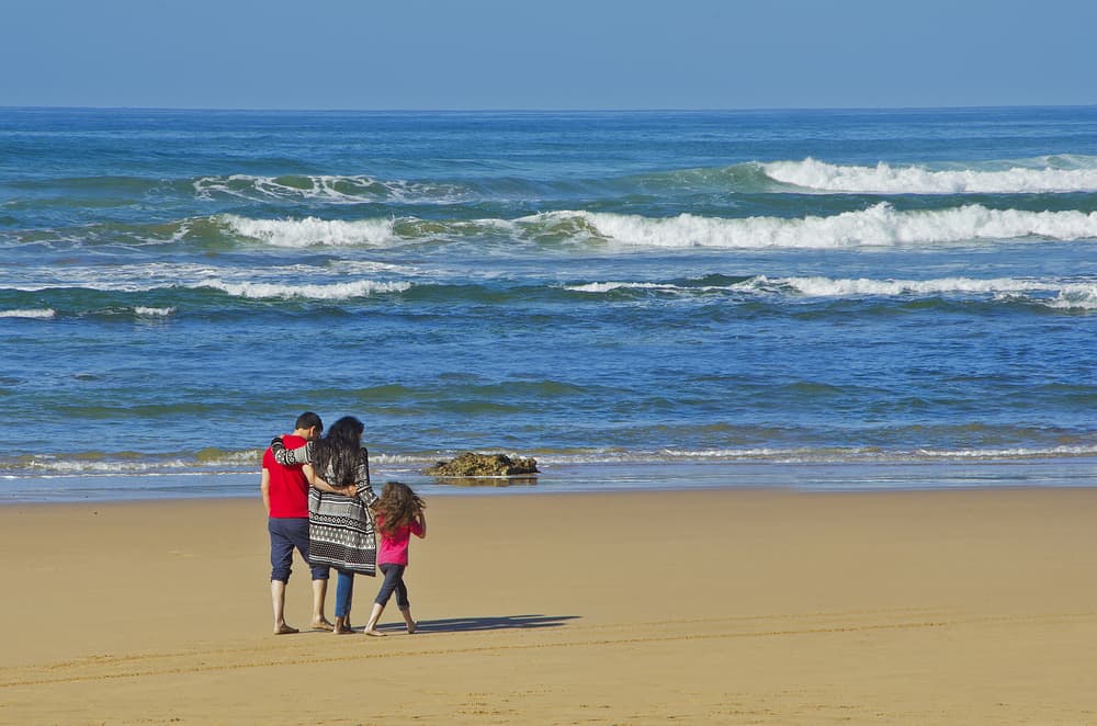 Family On Moroccan Beach