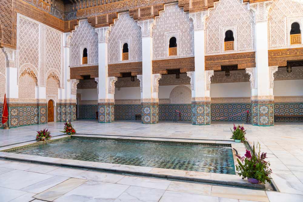 Inner Courtyard Of Ben Youssef