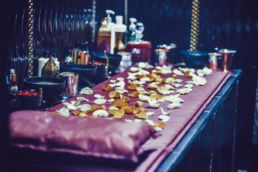 Moroccan Bath With Flowers