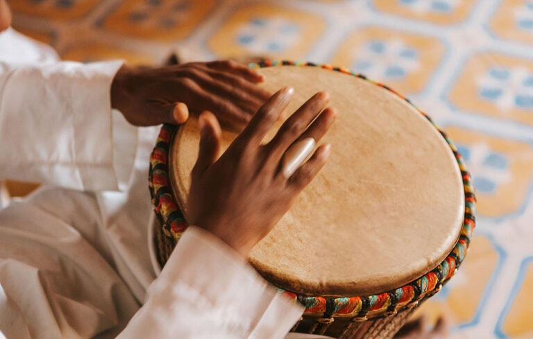 Playing Bongos