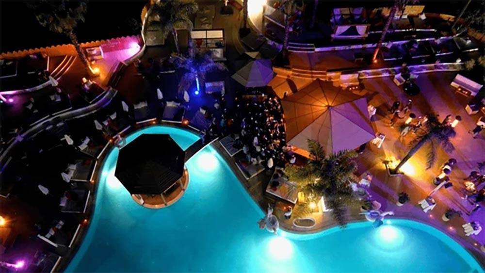 Pool In Morocco At Night