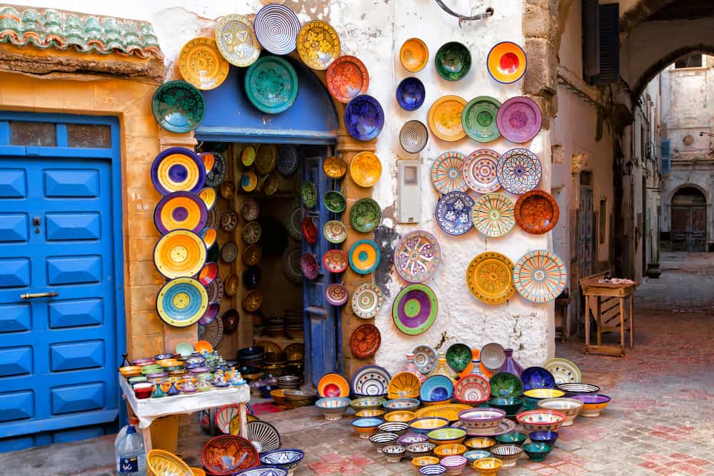 Pottery Dishes In Essaouira