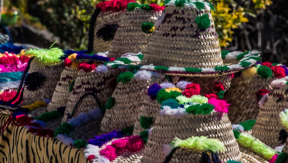 Traditional Berber Straw Hats