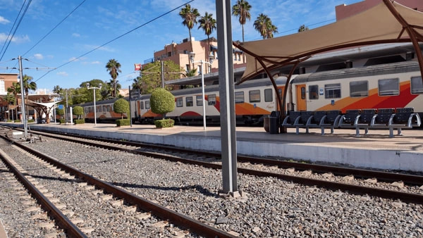 Train at the station Marrakech