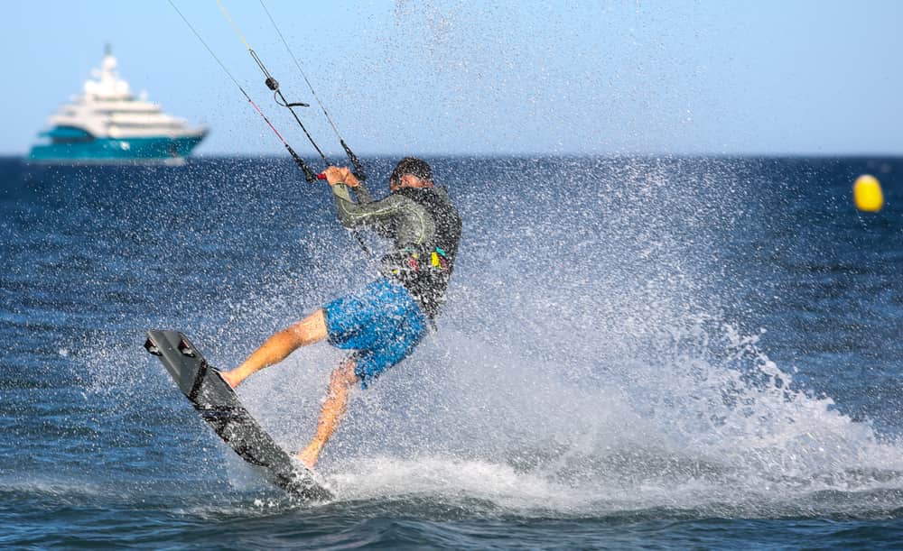 Kite Surfer In Action