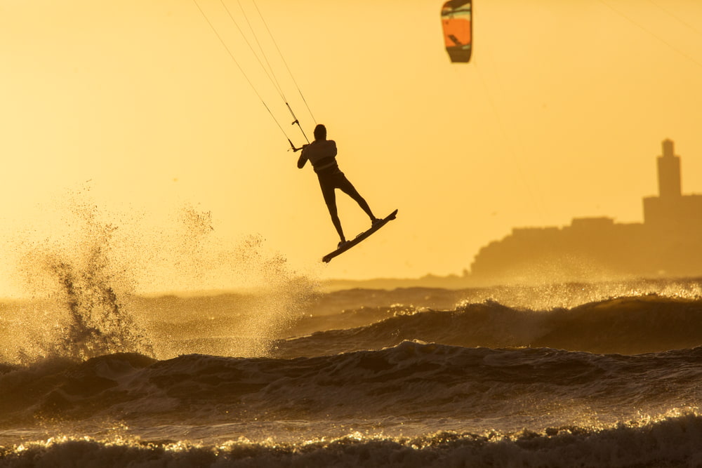 Kitesurfers In Essaouira